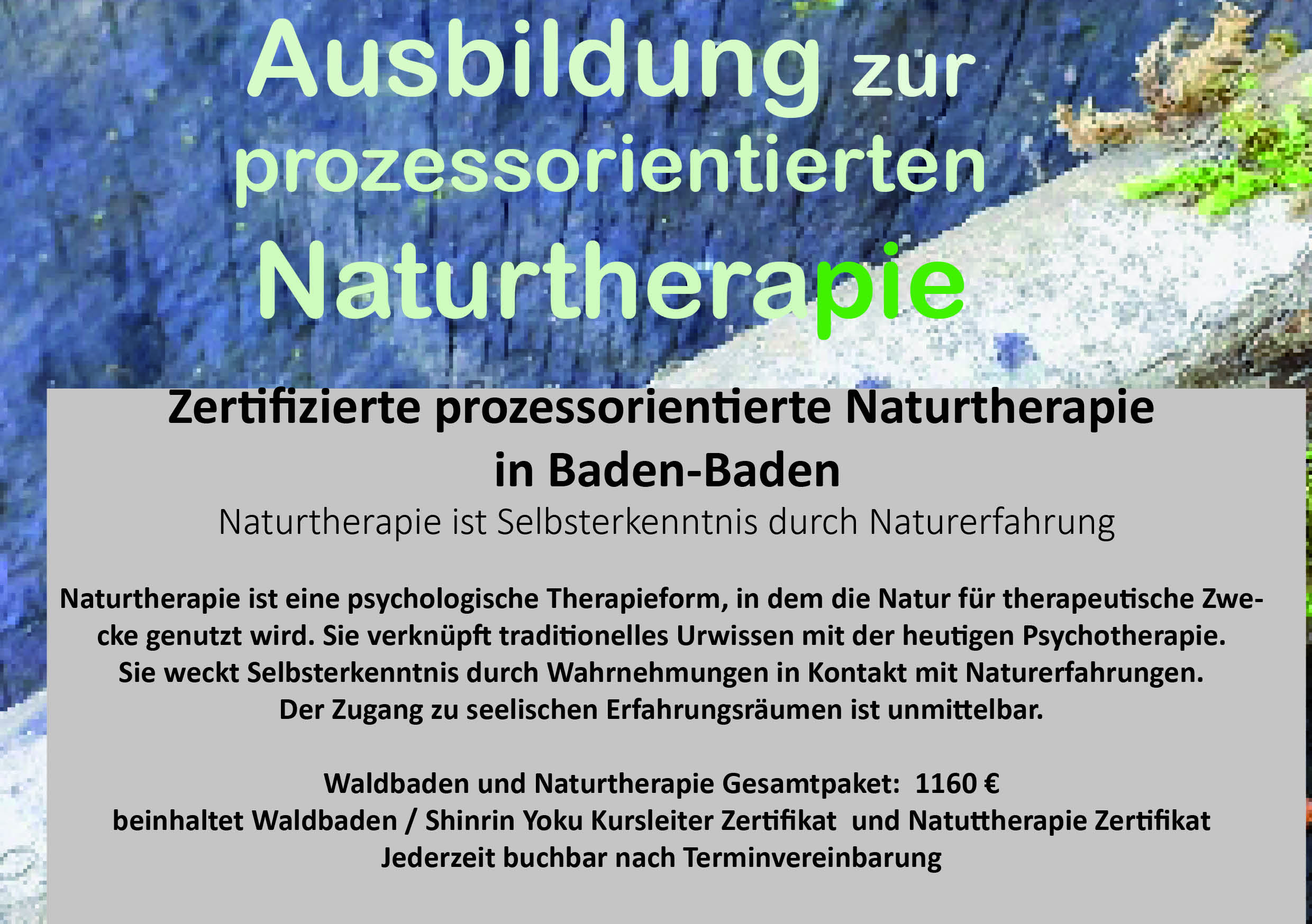 Naturtherapie Ausbildung