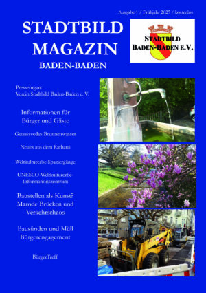 Anzeige Stadtbilsmagazin 1 Seite im Innenteil