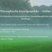 Philosophische Einzelgespräche – Online