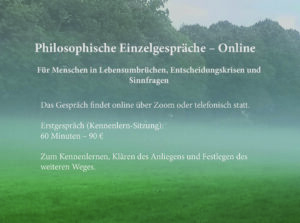 Philosophische Einzelgespräche – Online